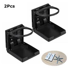 2Pcs Bottle Can Mug Folding Cup Holder Drink Stand Mount for Boat Van Car Truck