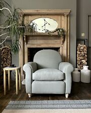 Loaf Club Chair In Pear Drop Clever Vintage Linen, New Item