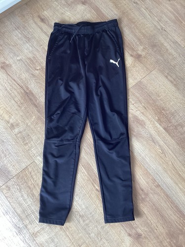 Black puma tracksuit bottoms - puma,