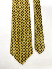 Tie Rack Silk Tie Yellow Blue