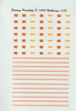 FANTASY PRINTSHOP DECALS 1/72 British NO STEP footprints and hatched walkways