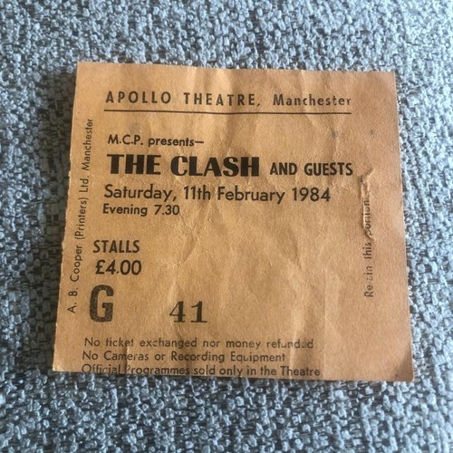 The clash ticket - the,