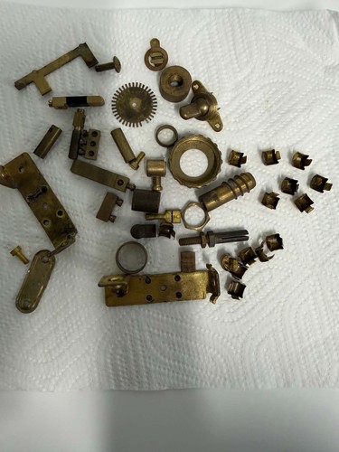 Lot vintage brass hardware - lot,