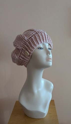 Hand crocheted beret fashion - crocheted,