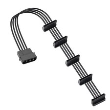 4-Pin IDE Molex Male to 5x 15