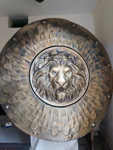 Medieval shield lion - medieval, face