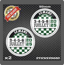 LEMANS Classic 2025 Gloss Vinyl Stickers ( High Quality ) FORD GT40 motorsport