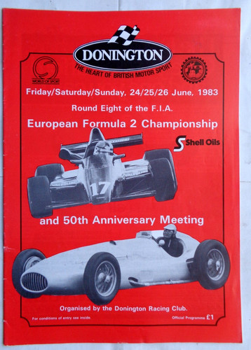 Race programme donington - donington, 26