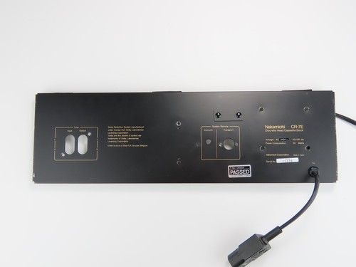Nakamichi rear panel - *nakamichi, cr-7e*