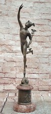 16.75"H BRONZE STATUE OF