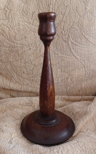 Vintage wooden candlestick
