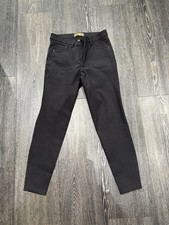 Musto Ladies Black Trousers Size 10 Leg 26.6 Skinny Fit Cotton Mix 5 Pockets NEW