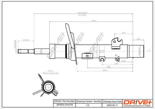 Shock absorber front axle - absorber,