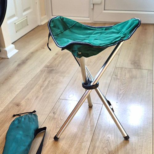 Green folding tripod camping - folding,