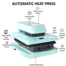 15 x 15 in Auto Heat Press