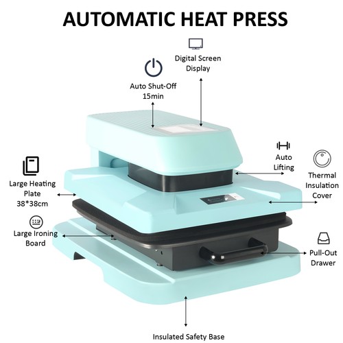 Auto heat press - 15,