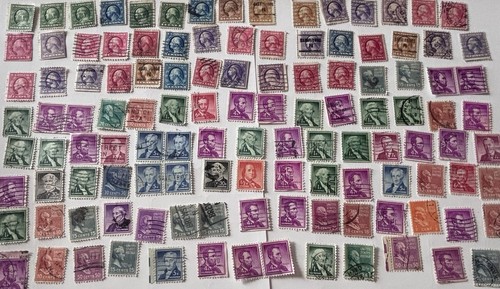 110 used stamps bulk job - us,
