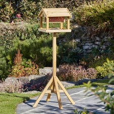 Nature's Market Premium Garden Bird Table with Built-in Feeder NEW Happy Beaks