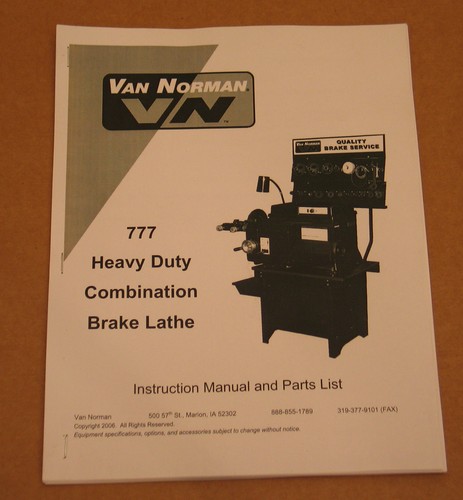 Van norman 777 all tool - van,