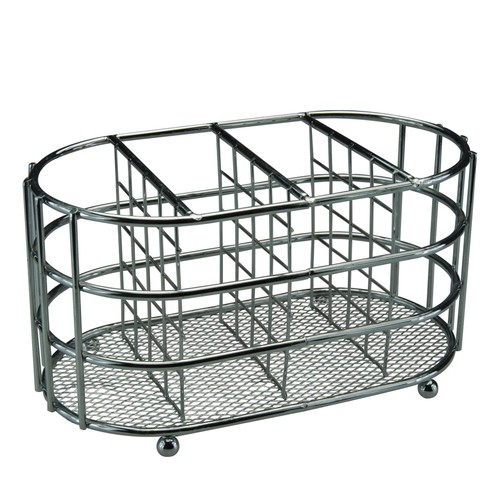 Cutlery caddy chrome oval - caddy,