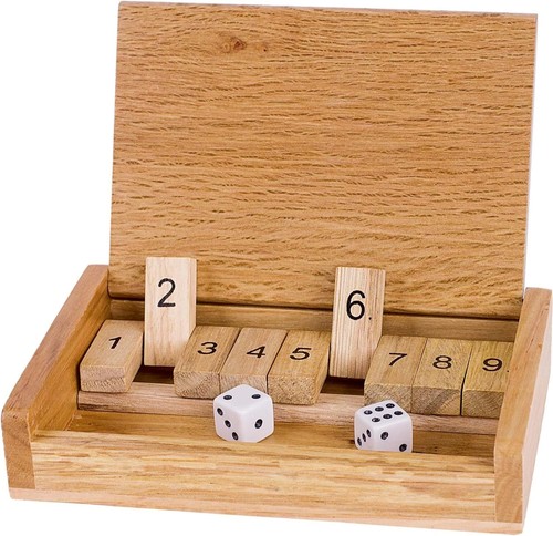 Shut the box game - box,