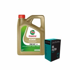 Engine Oil 0W40 4L Castrol Edge A3 B4 - Audura Oil Filter Service Kit 4 Litre