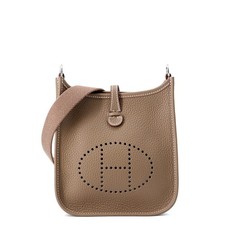 HERMES Evelyne Long Size TPM Taurillon Clemence Etoupe