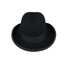 Men black homburg hat 100 - black,