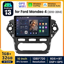 Android 14 For Ford Mondeo 2010-2014 CarPlay Car Radio Stereo GPS Sat Navi WIFI