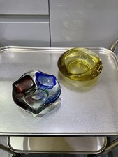 murano dishes x 2,thick
