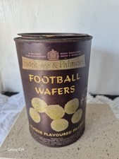 RARE Huntley & Palmers Football Wafers Tin 1960s