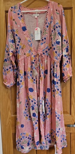 Monsoon kaftan dress peach - ,
