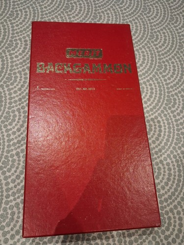 Vintage merit backgammon set - vintage,