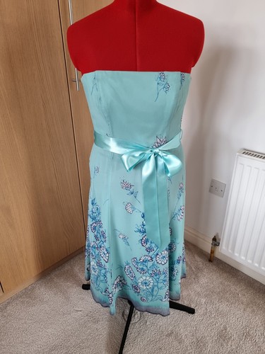 Aqua floral silk - aqua,