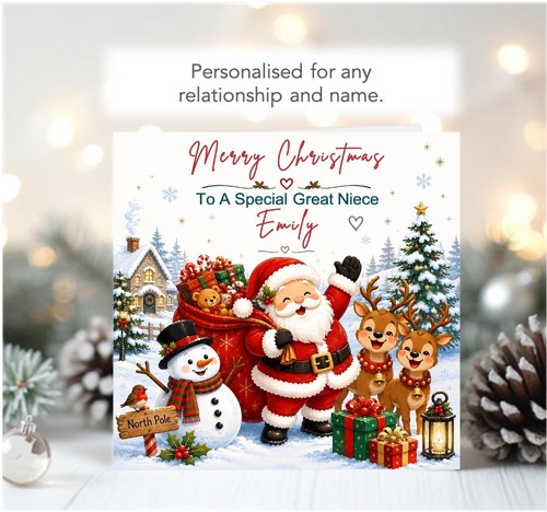 Personalised christmas card - christmas,