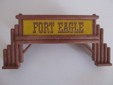 Playmobil spare part: Front entrance sign from Western Fort Eagle set 3023