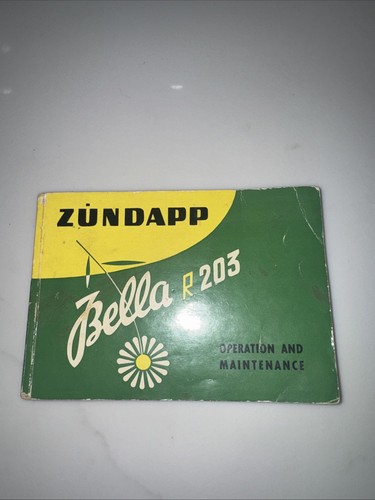 Zundapp bella r203 operation - r203,