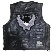 Men Biker Leather Motorbike