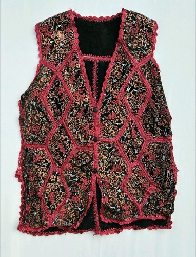 Vtg boho hippie festival suede - hippie,