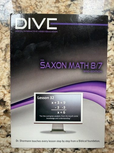 Dive saxon math 3rd - dive, 8/7
