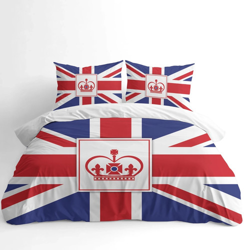 Print union jack duvet cover - print,