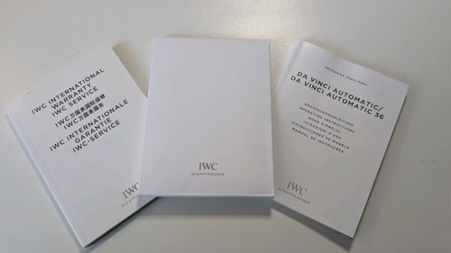 Iwc vinci warranty and - da,