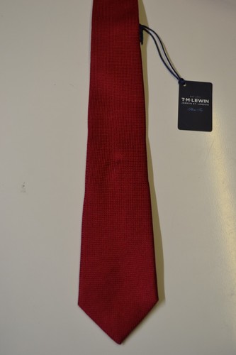 Lewin red silk necktie - t.m,