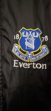 Official Everton Football Club, Mesh Lined, Toggles, Black, Showerproof Coat XL