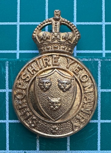 Shropshire yeomanry cap badge - yeomanry,