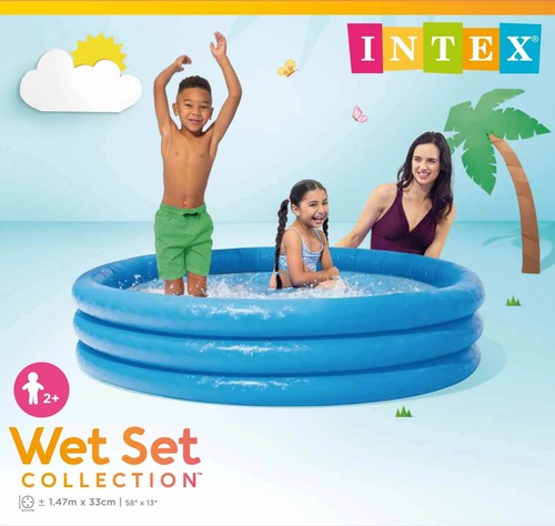 Outdoor paddling pool - outdoor, blue