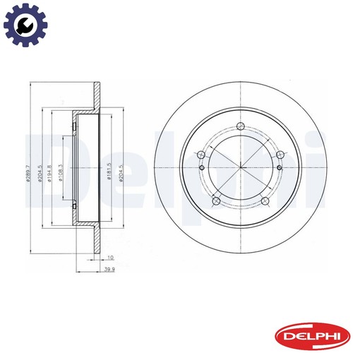 Brake disc bg4289 - 2x, for