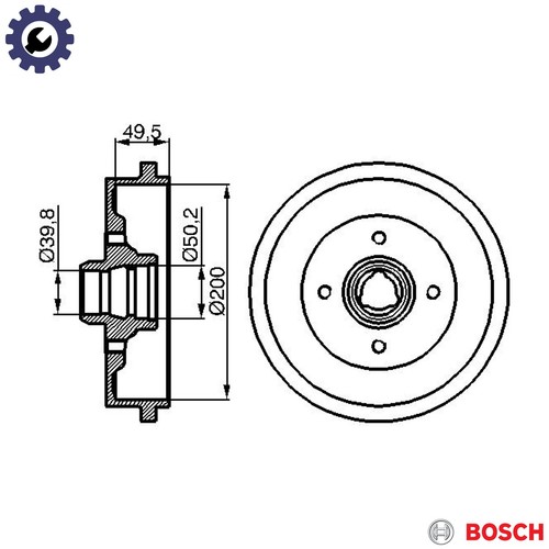 Brake drum 986 477 041 - drum,