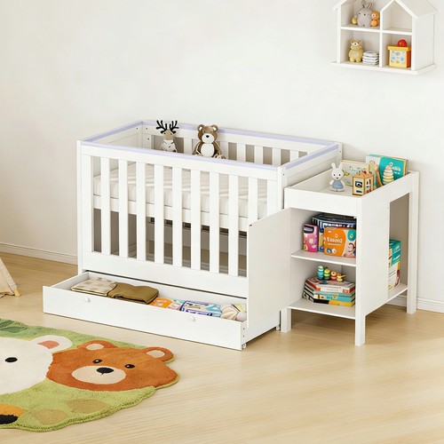 Wooden baby cot - bed, crib