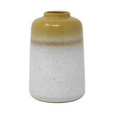 Porcelain Art Vase Mustard